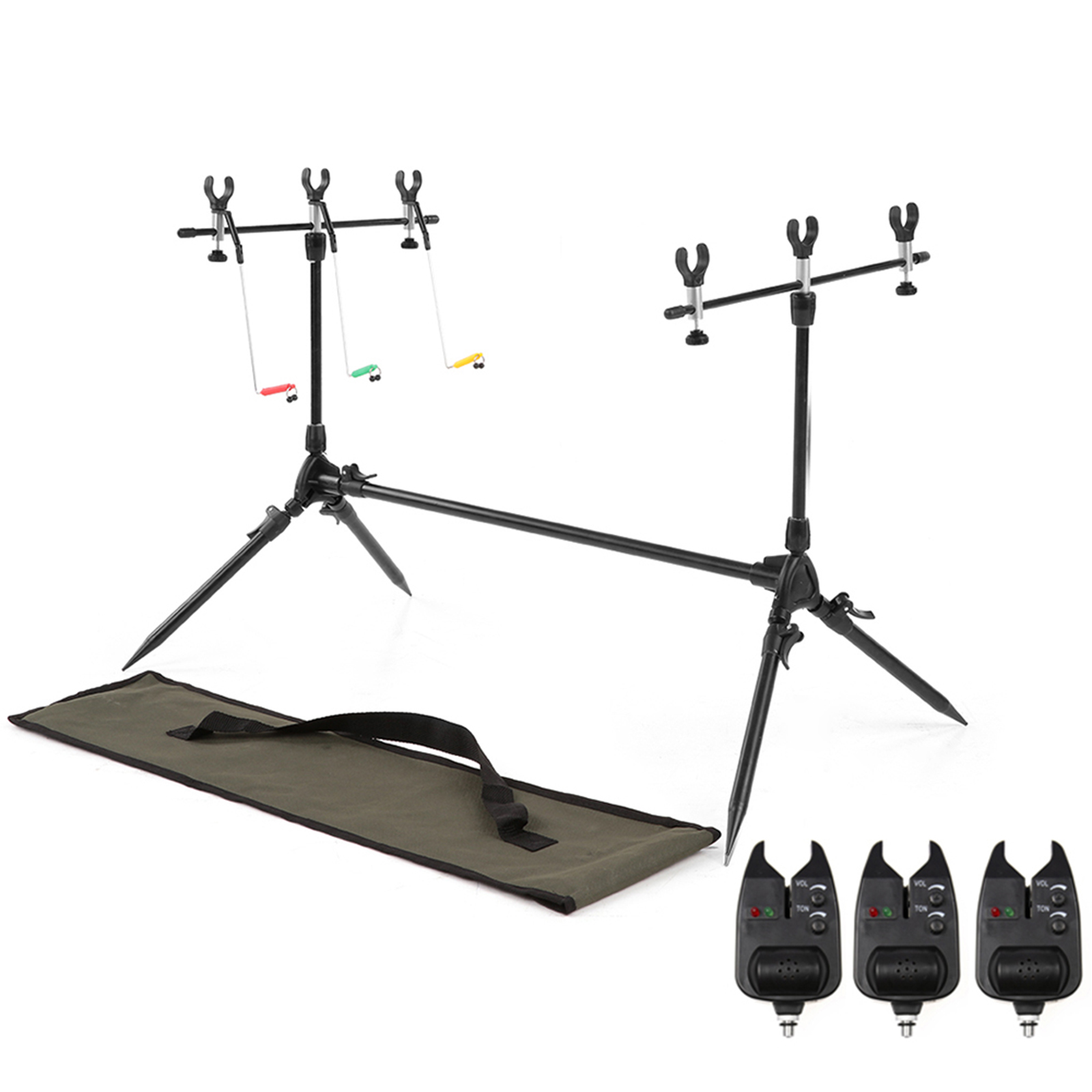 Bite Indicator - Lixada 3-in-1 Fishing Rod Pod Stand