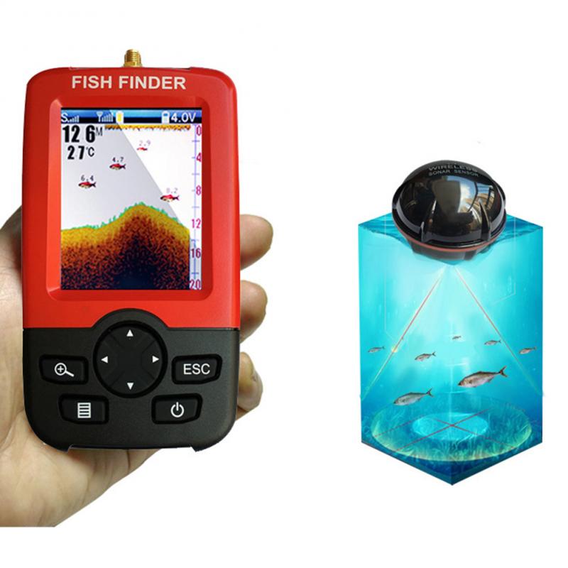 Portable Depth Fish Finder wit - Fishing Depth Finder recension och pris