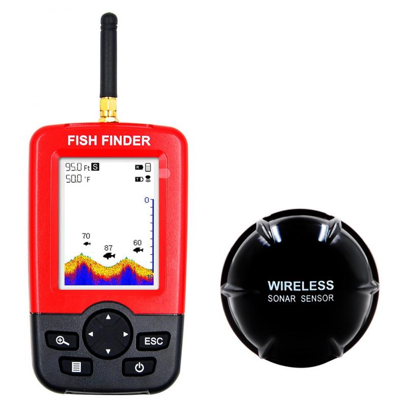 Portable Depth Fish Finder wit - Fishing Depth Finder recension och pris
