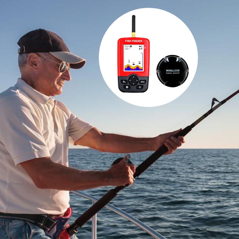 Portable Depth Fish Finder wit - Fishing Depth Finder recension och pris